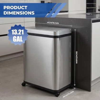 Sensor Bin, 13 gallon, Silver