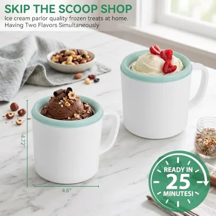 Ice Cream Maker, 0.9 quart, White