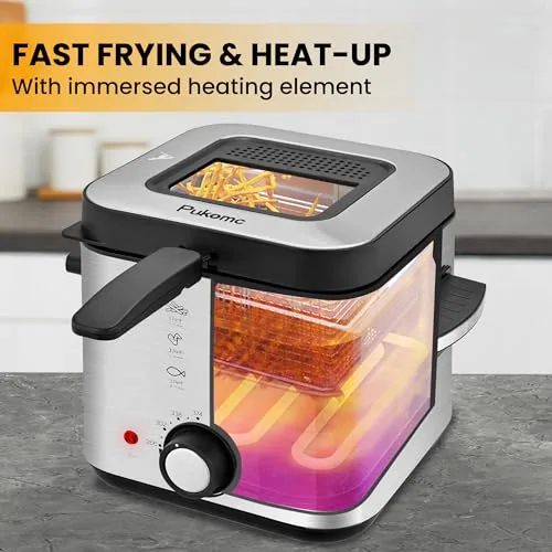 Deep Fryer, 1.5 L, Silver