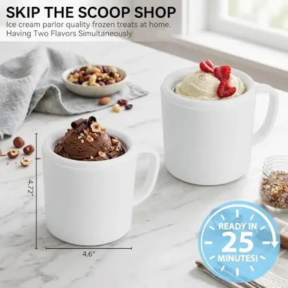 Ice Cream Maker, 0.9 quart, Pure white