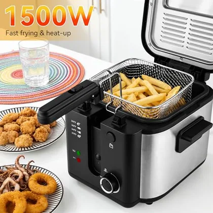 Deep Fryer, 2.5 L, Silver